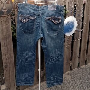 Men's jeans like no stretch blue. Size 38.VIGO Leg inseam 30 inches.
